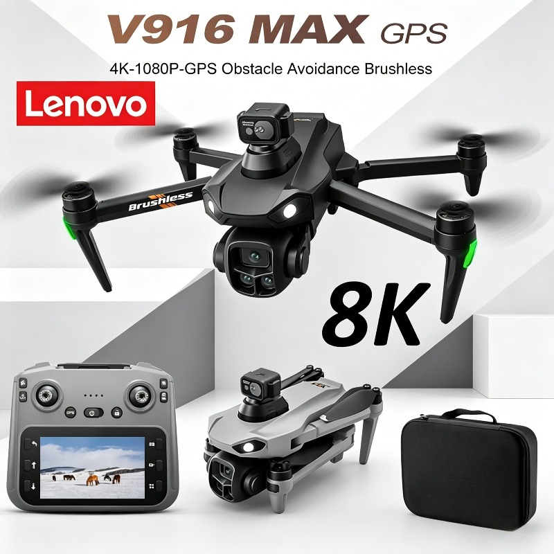 Fpv Drone Kit - Dron Profesional Lenovo V916MAX 8K HD