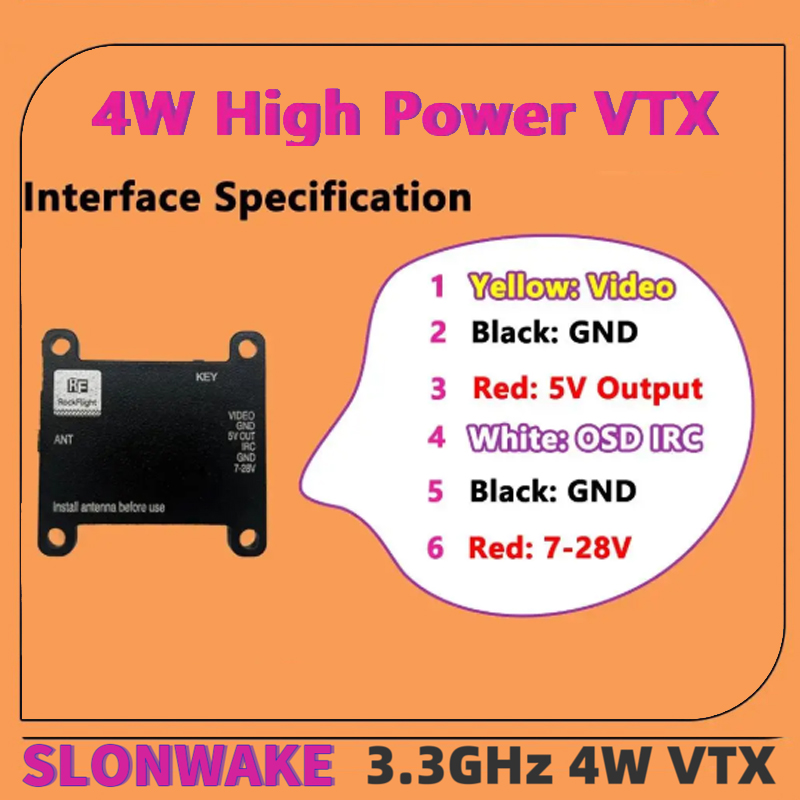Transmisor de Video VTX SLONWA - Fpv Drone Transmitter reseña y precio