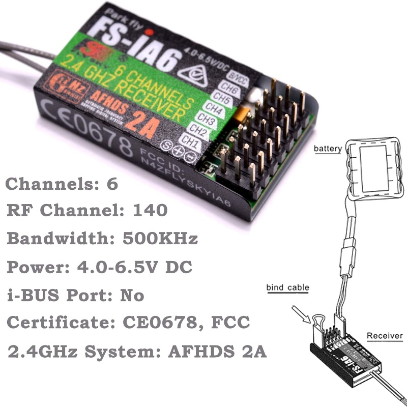 Receptor Flysky FS-IA6 6CH ant - Fpv Drone Antenna reseña y precio