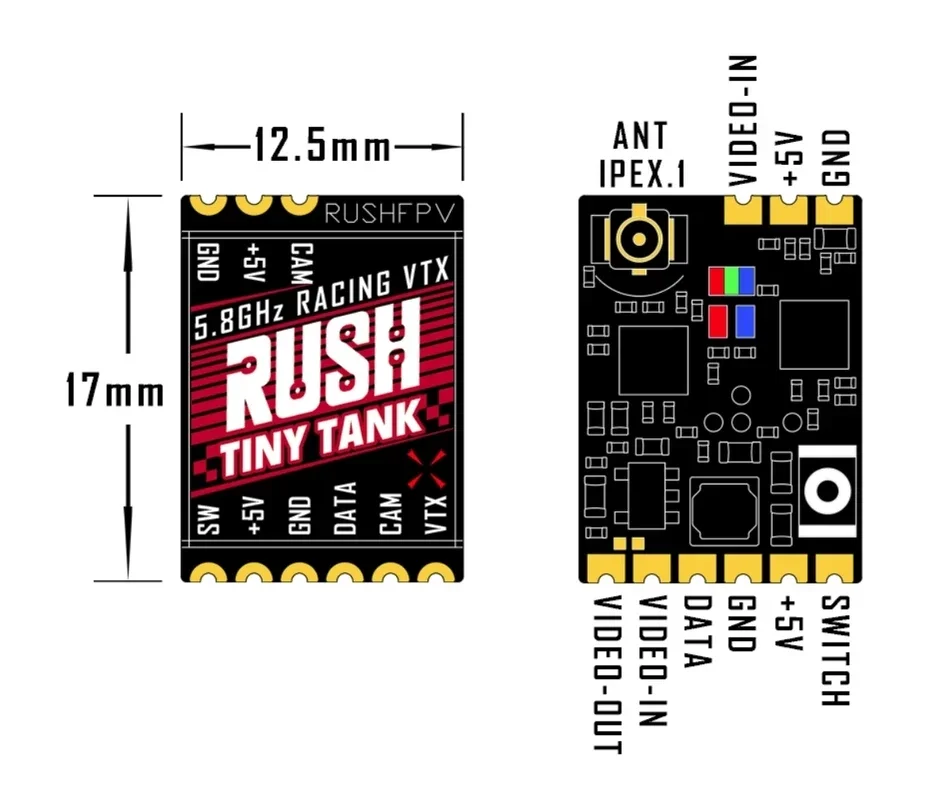 RUSHFPV Tiny Tank VTX 5.8GHz 3 - Fpv Drone Vtx reseña y precio